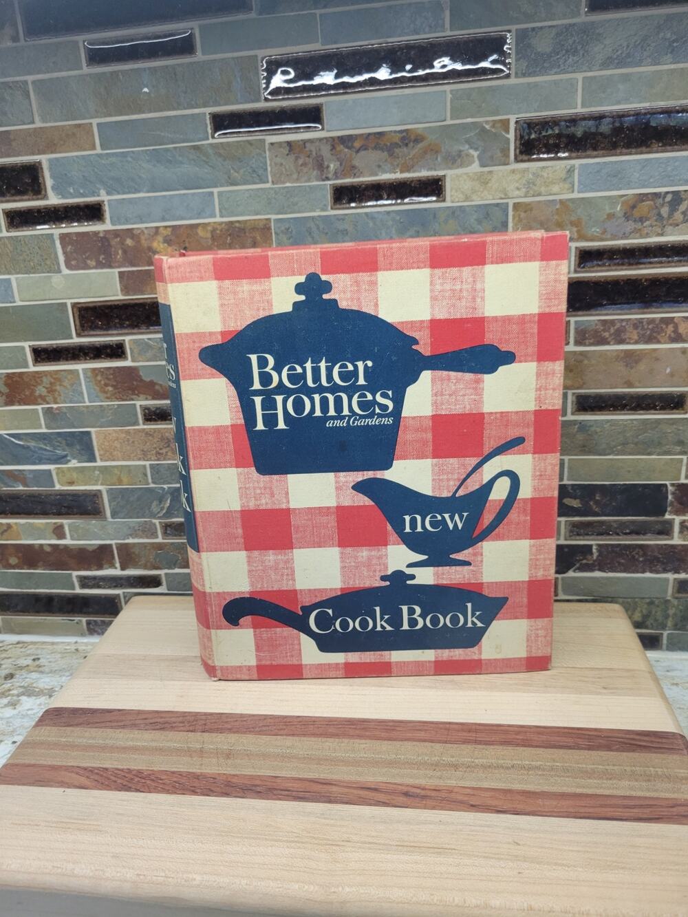 Vintage Better Homes and Gardens New Cook Book 1965 5 Ring Binder Plaid Cookbook